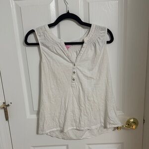 Lilly Pulitzer Cream Sleeveless Blouse